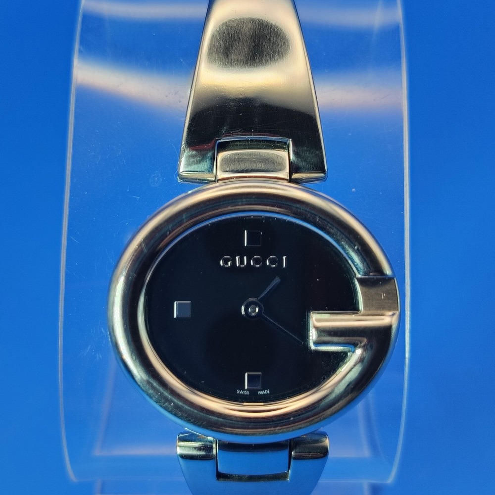 Vintage 1992 Gucci 1345 G-Series Swiss Made 23mm Women's Quartz Bangle Watch - Picture 2 of 10